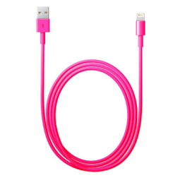 粉色充電器數據線 為蘋果5/5s/5c與iPad帶來時尚便捷的充電體驗